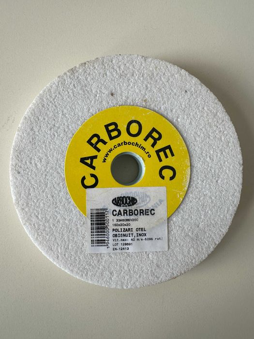 Piatra abraziva rectificare / ascutire otel, Carbochim 150x20x20mm
