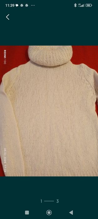 2 bluze tricotate lînă,mohair mar L