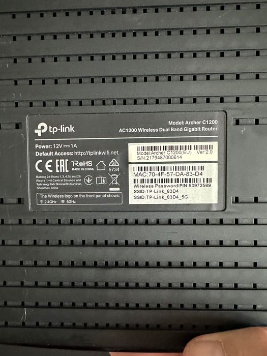 Router TP-Link Archer C1200 AC1200 Dual Band Gigabit – WiFi rapid și stabil