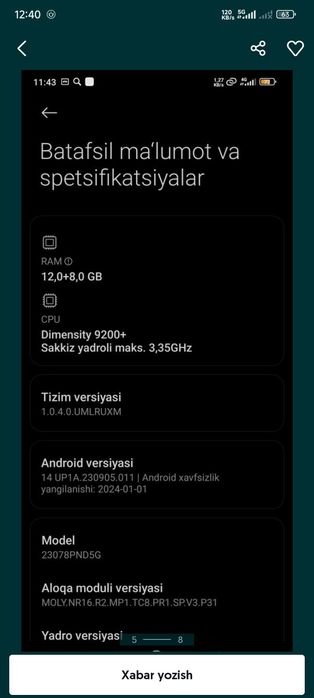 Xiomi 13 T pro 12.8/512