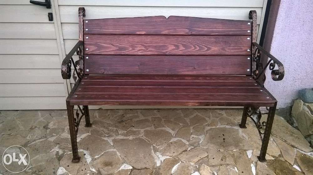 Banca , bănci din fier forjat si lemn