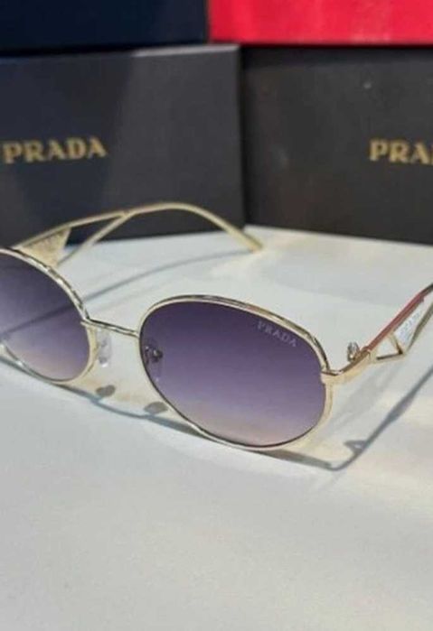 Ochelari De Soare Prada Aurii Unisex Vara