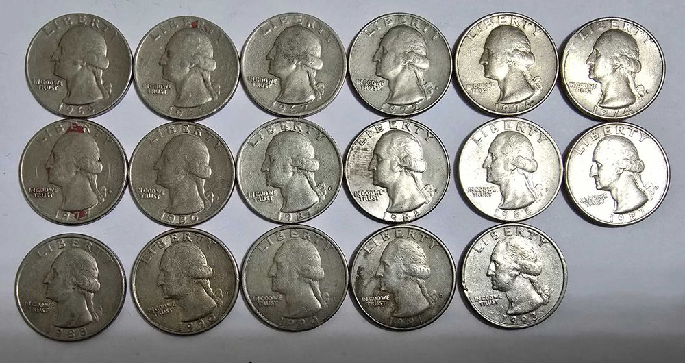 Монеты США - 63 шт.