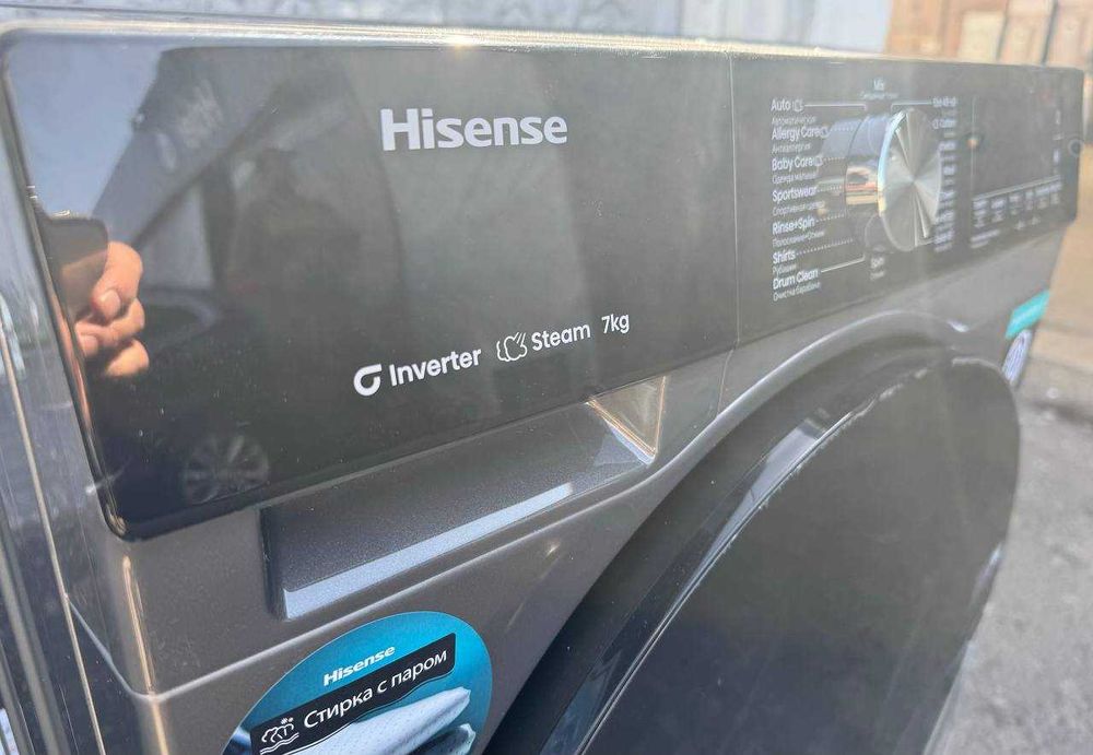 Стиральная машина Hisense 7 кг WF3S7021BTUA Inverter Steam
