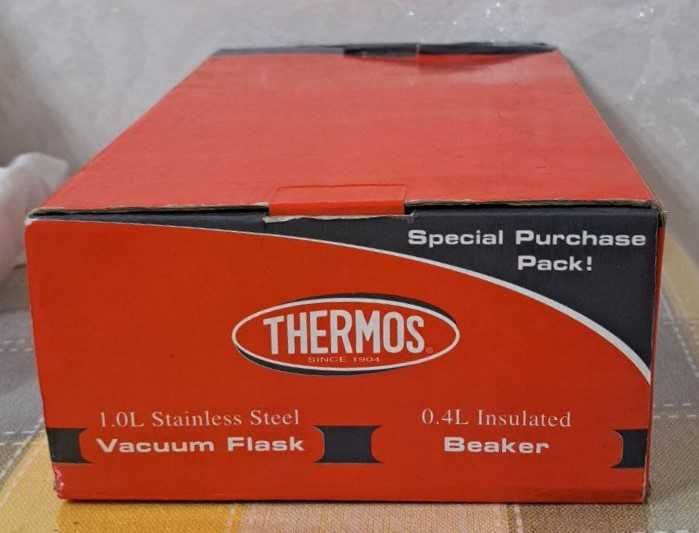 Термос, нержавеющая сталь, 1л. набор + кружка 2в1