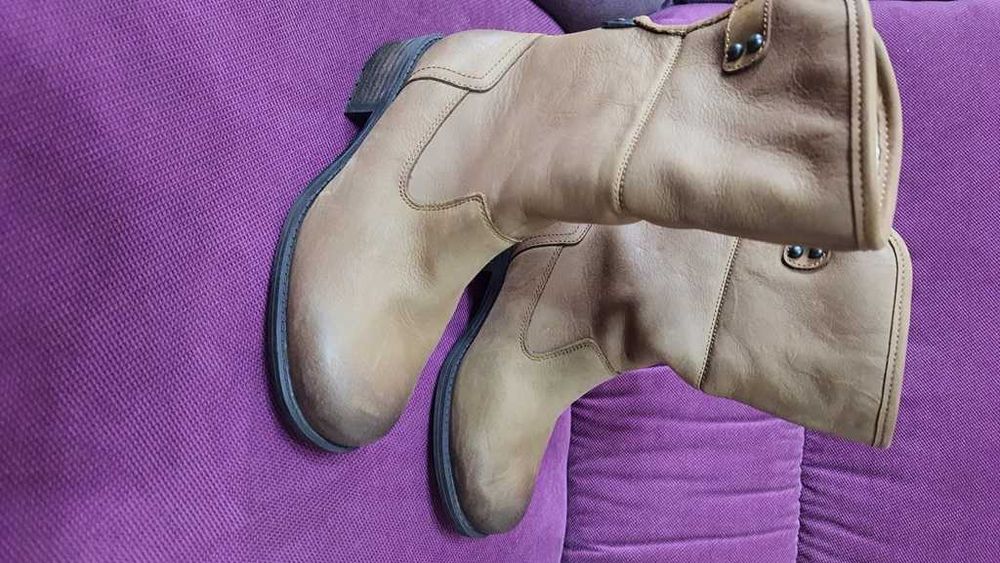 Ghete piele, imblanite, UGG Aldon marimea 36