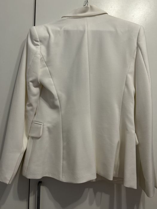 Sacou Alb/Negru Zara