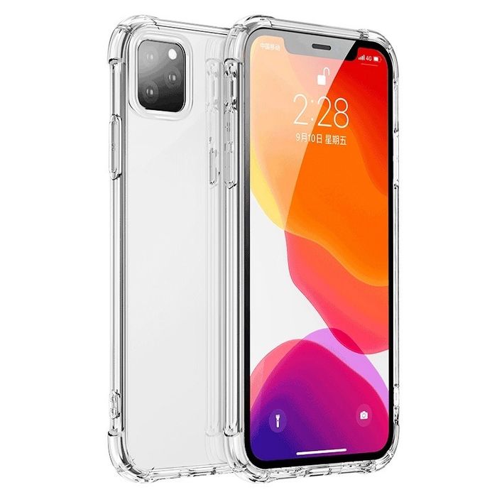 Husa Sillicon Bumper Anti Soc Line 0,5mm + Folie Sticla Iphone 11/12/13/14 PRO MAX