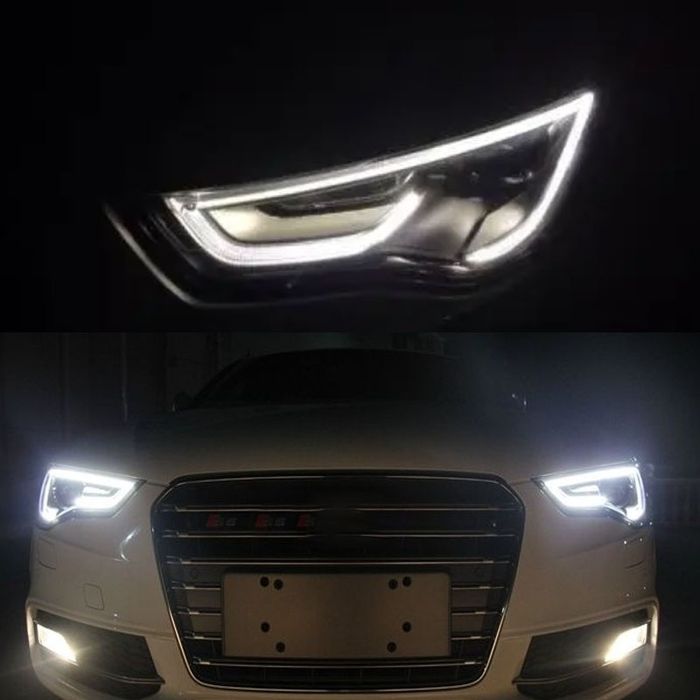 DRL, fibra optica, lumina de zi audi a4 a5 q5