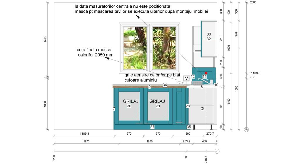 Set de mobilier pentru bucatarie