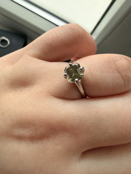 Inel de logodna cu diamant natural