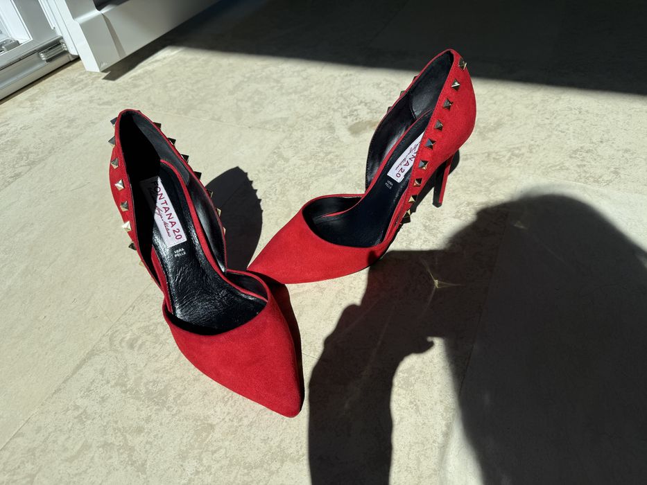 Pantofi rosii eleganti Fontana