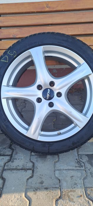 Set jante aliaj 225/45/R18,marca RONAL ,cu cauciucuri de iarnă montate