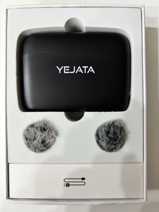 Microfon Lavalier Wireless Yejata K6, set 2, 40 ore autonomie, lightni