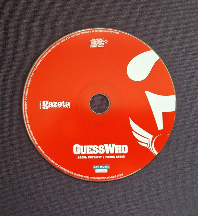 CD Original Guess Who - Locul Potrivit/Probe Audio