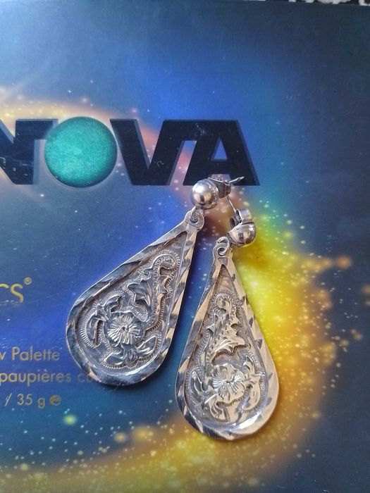 Дамски сребърни обеци различни модели