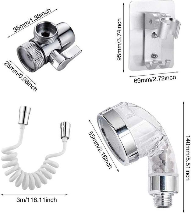 Extensie dus pentru robinetul de chiuveta cu suport si furtun 130 cm