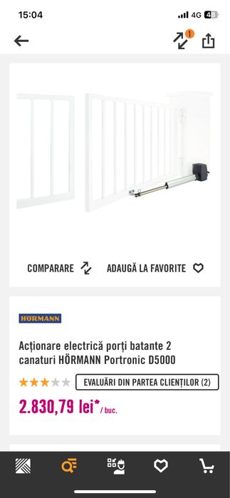 Actionare electrica porti batante - produs nou SIGILAT