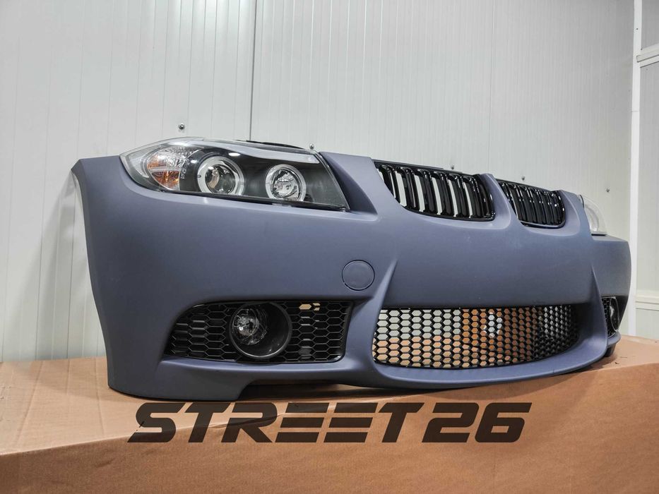 Pachet Bara Fata M3 BMW E90 E91 NFL (2005-2007) si Faruri Angel Eyes