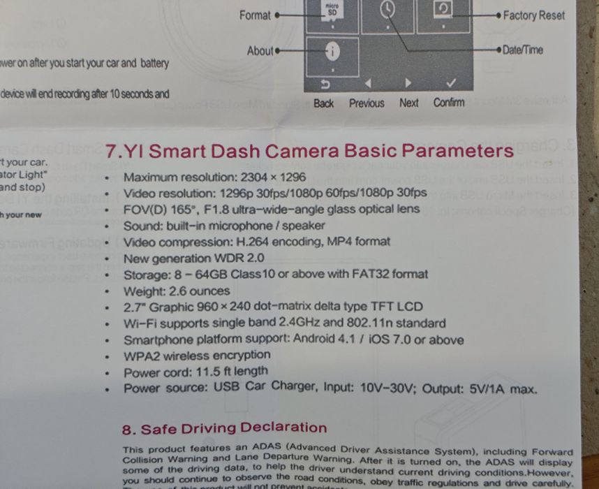 Camera de bord 2.7K