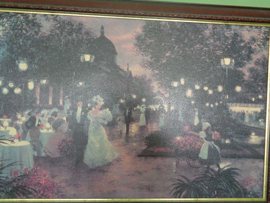 Продавам -Рядка рамкирана картина "Elegant Evening / Would You Like Some Flowers?" – Christa Kieffer