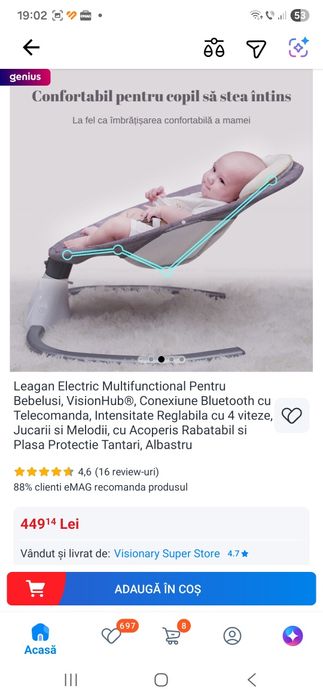 Leagan balansoar bebe