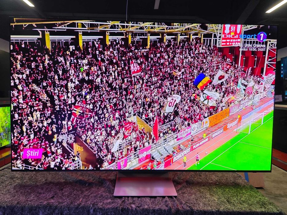 Televizor Smart SAMSUNG OLED QE77S90H 195 cm 4K Ultra HD 144Hz QD-OLED HDR Smart TV WiFi Clasa F Garantie Reselecto