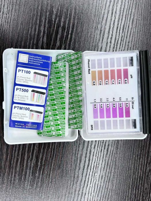 Тестер для определения уровня pH, свободного хлора и брома в бассейне