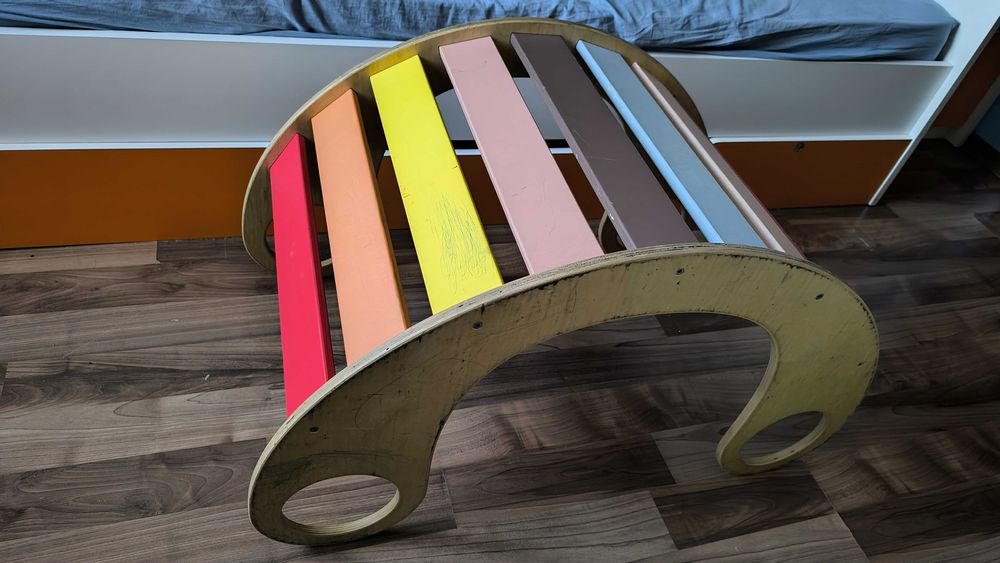 Balansoar din lemn Rainbow Rocker