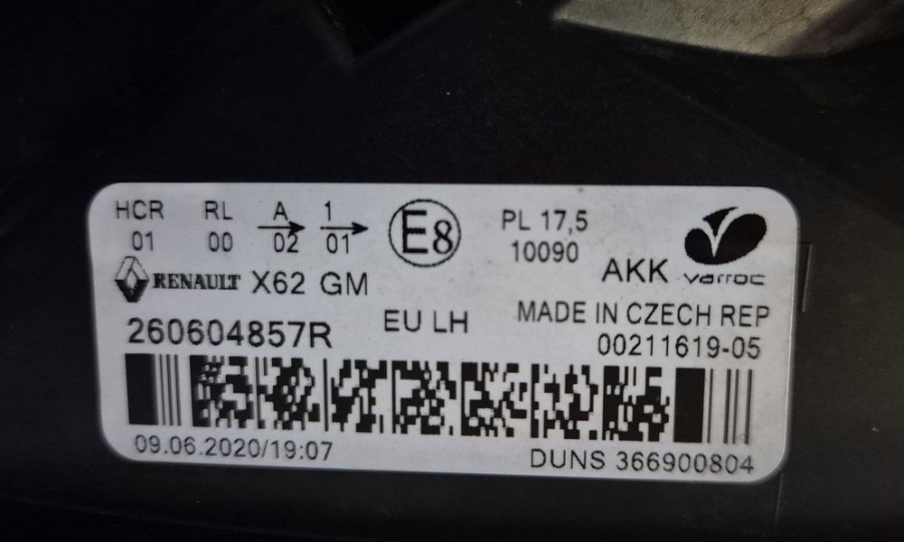 Фар Renault Master, Opel Movano 
Фар Renault Master 26060