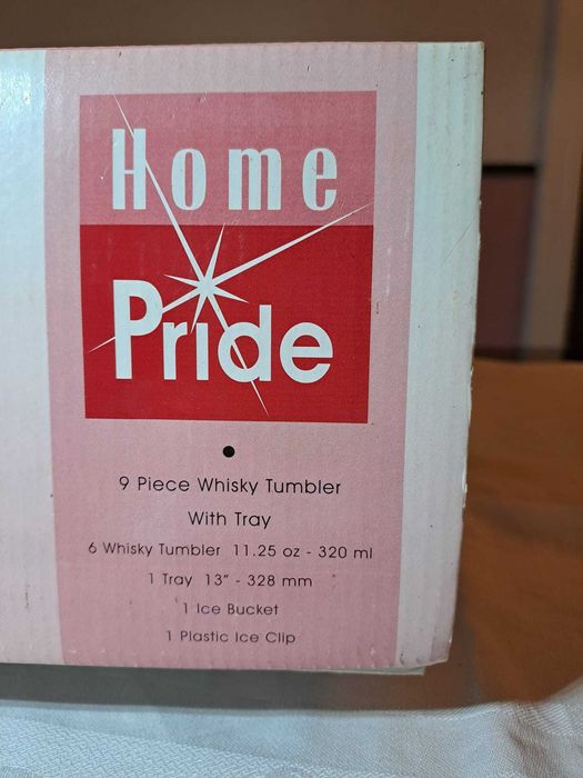 Set pahare pentru whisky din sticla transparenta - NOU