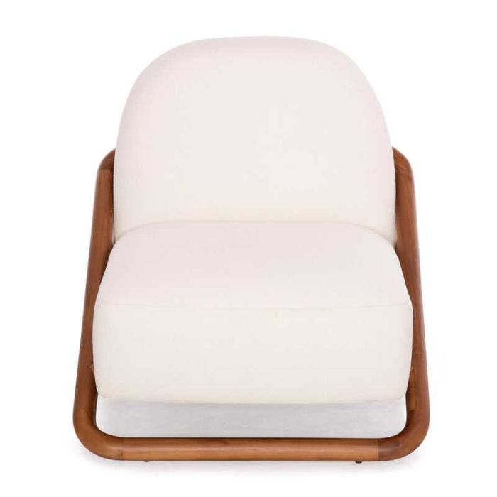 Фотьойл, SM9967, Кремав, Текстил, 75х87х79см.