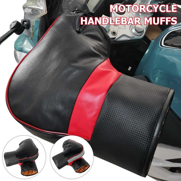 Manusi pentru ghidon Moto/Scuter/Bicicleta, Impermeabile, Calduroase