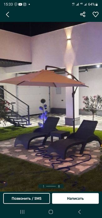 Садовый зонт шатёр навес китай завод 3,5×3'5