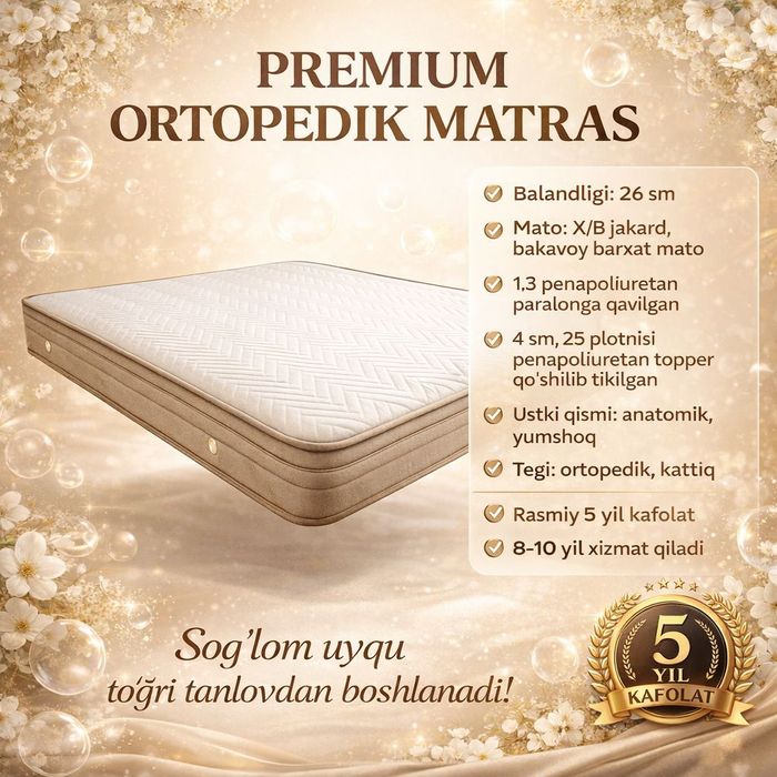 Matras |toshken /matras (topper)