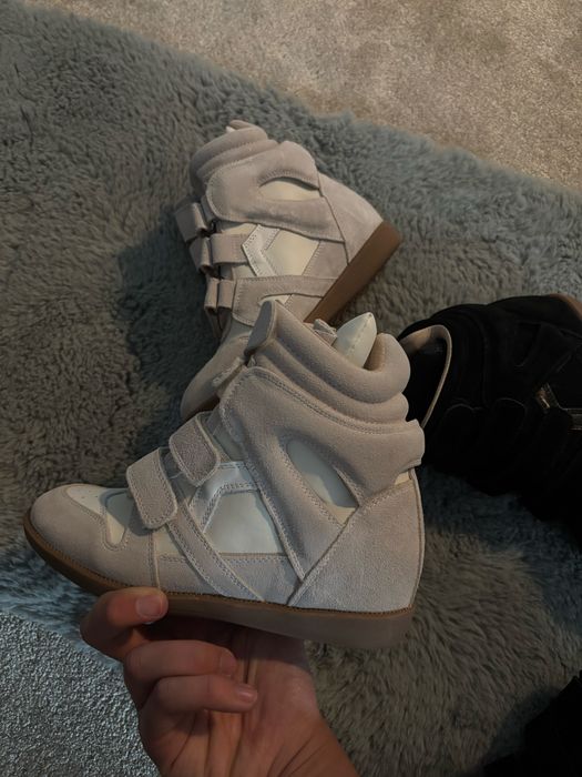 Isabel Marant Beckett High Top Wedge Sneaker