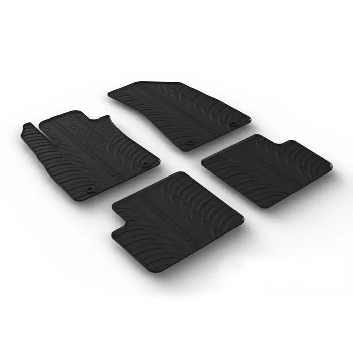 Set covorase auto din cauciuc MG ZS SUV 06.2017- (nu pt hybrid, cutie automata), Negru, 4 buc