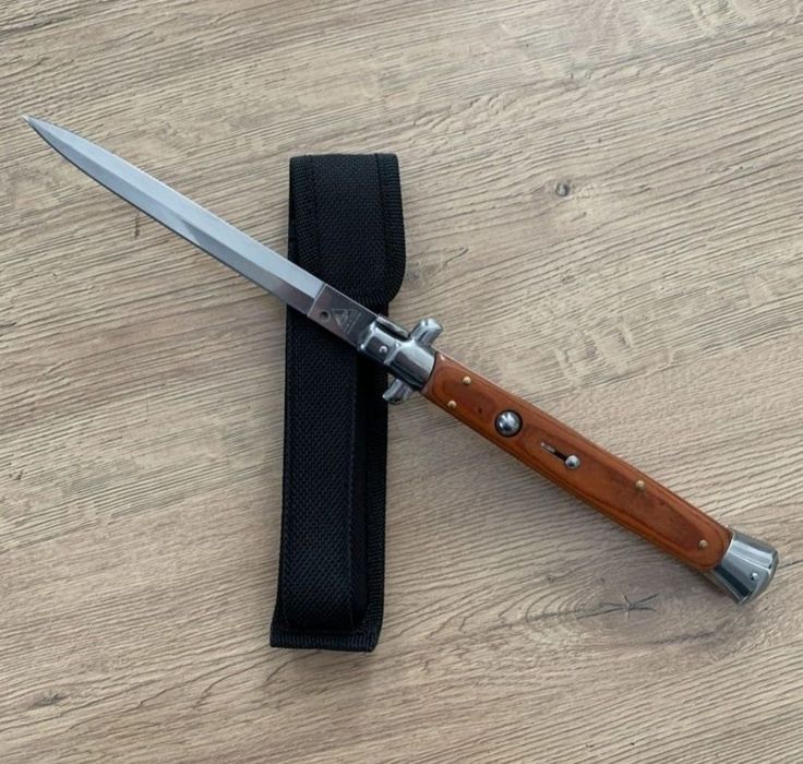 Briceag italian , cuțit Italian 34cm model mare / negru sau maro