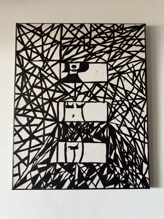 Абстрактна картина “INNER CHAOS” – ръчна изработка