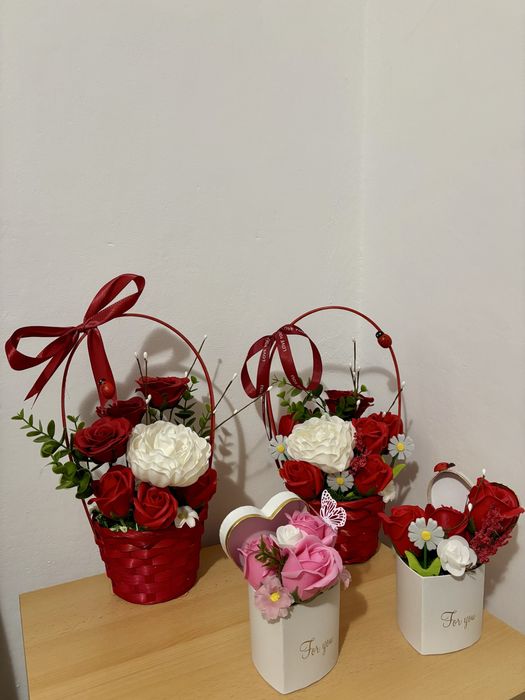 Aranjamente florale din sapun