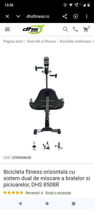 Bicicleta fitness orizontala DHS 8508R
