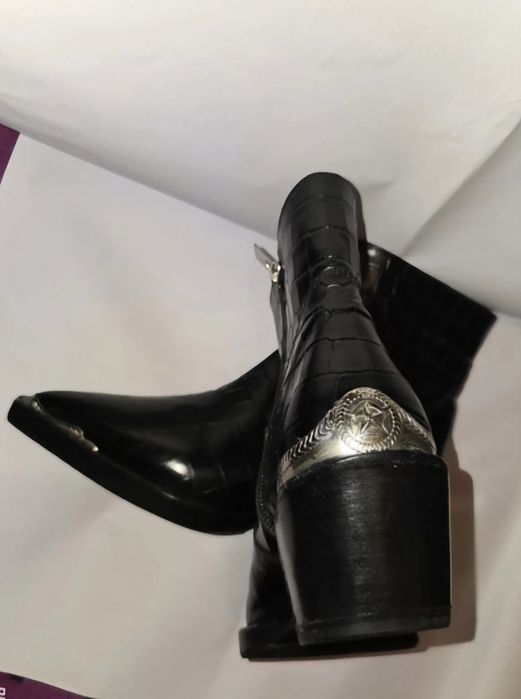 Boots  Crocodile Leather Ankel/37