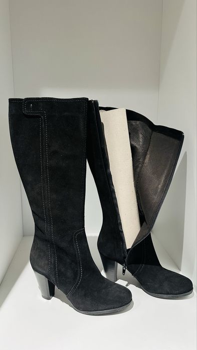 Сапоги натуральная замша