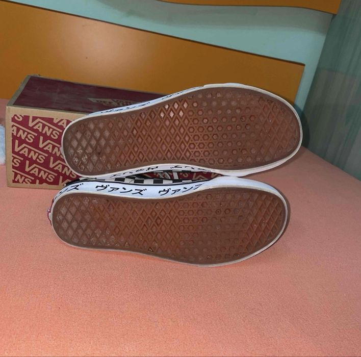 Vans sk8-hi japanese type black red