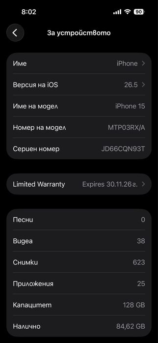 Iphone 15 128 gb