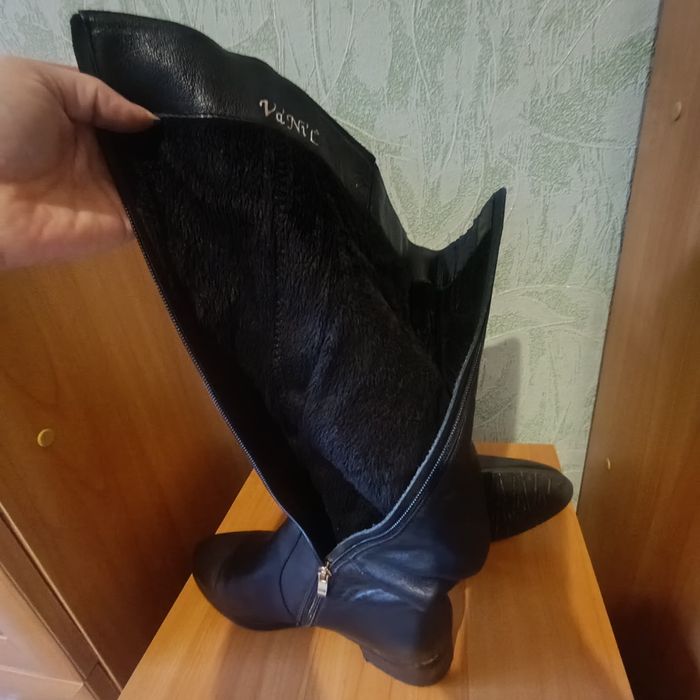 Продам сапоги кожаные