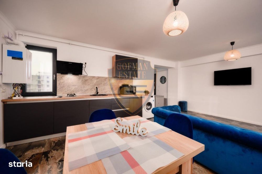 2 camere, Mamaia Nord LIDL mobilat si utilat modern, balcon, et 2, ter