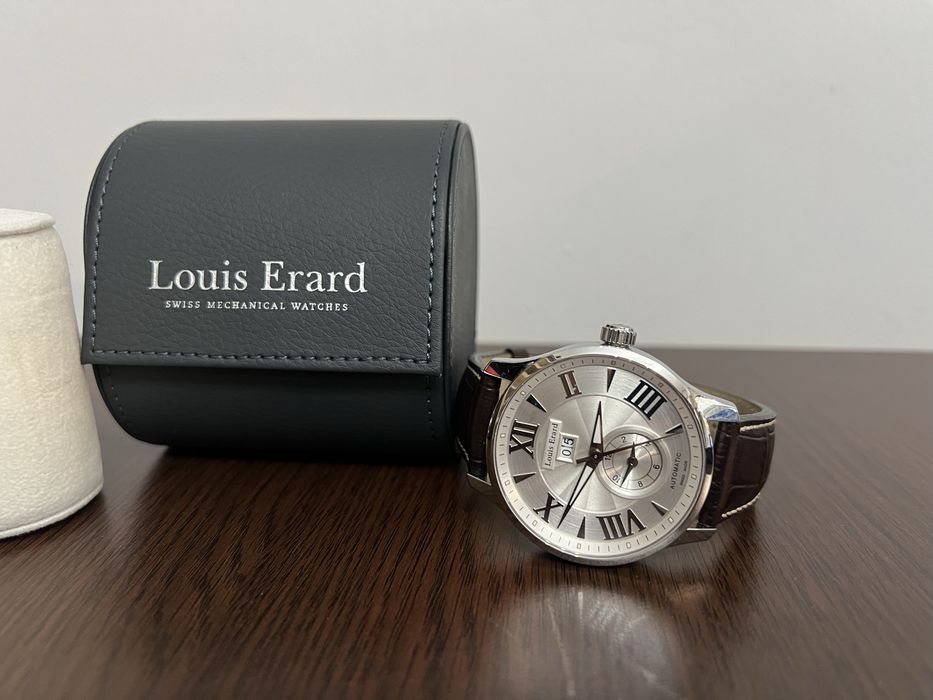Amanet Royal CB: Ceas Louis Erard Automatic ca nou bratara piele model 193182222aa01