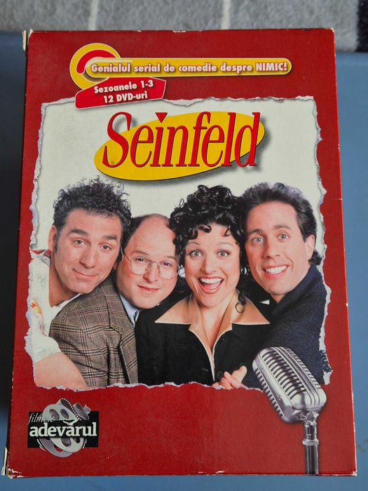 Serialul Seinfeld, sezoanele 1-3, 12 DVD-uri, episoadele 1-22