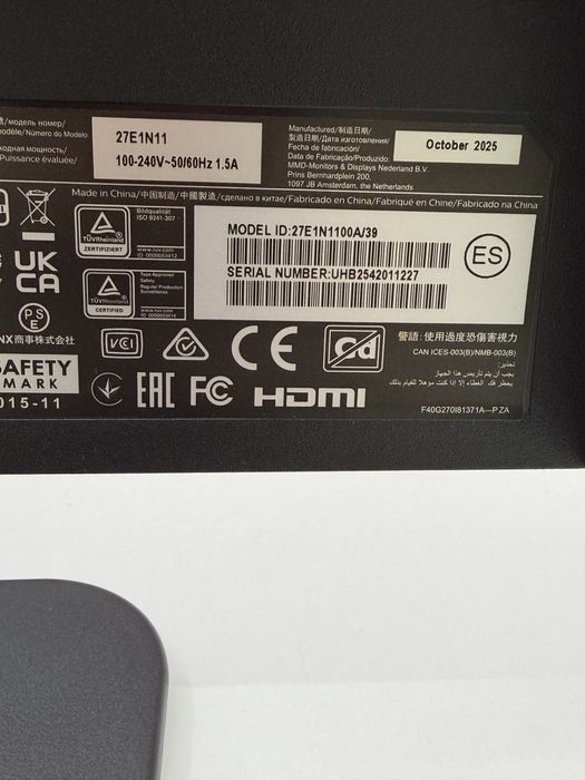 Monitor Philips 27E1N1100A 27 Inch IPS Full HD 100Hz HDMI Utilizat